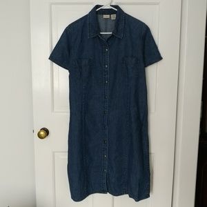 L.L.Bean Denim Dress Size 20 EUC